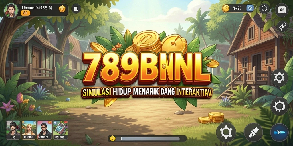 Tangkapan layar utama 789BNL menampilkan gameplay simulasi yang interaktif.
