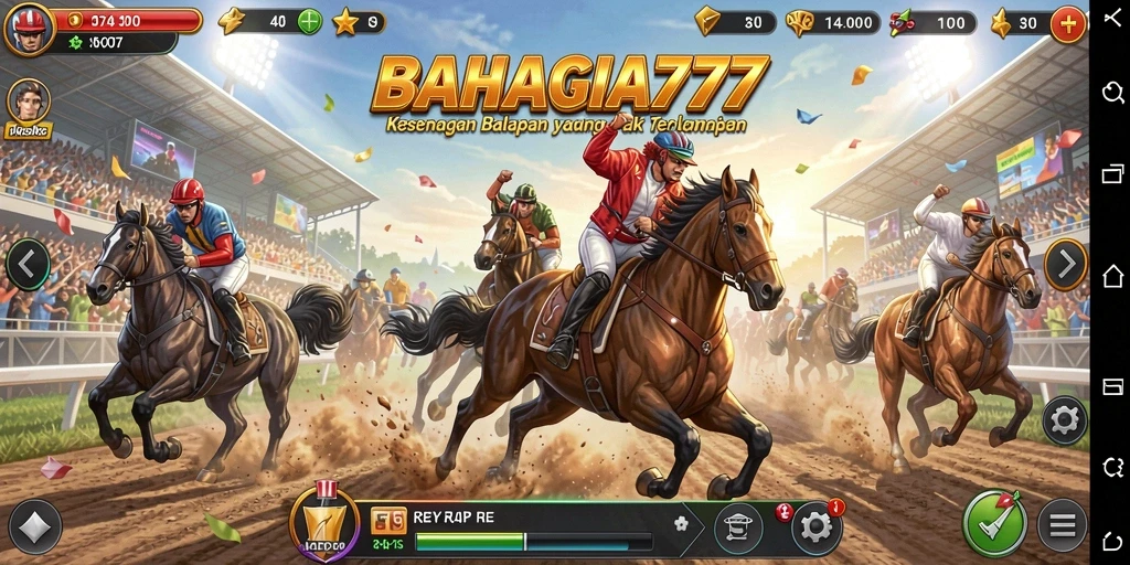 Tampilan gameplay seru dari BAHAGIA777 yang memacu adrenalin.