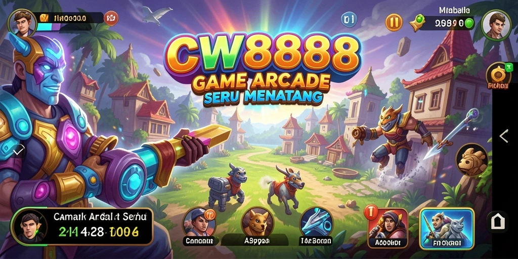 Tampilan gameplay seru dalam CW8888 yang penuh aksi.