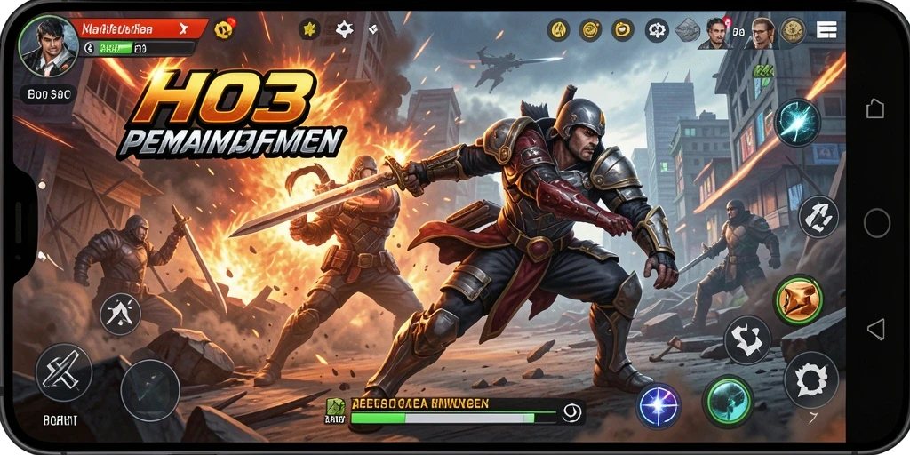 Tangkapan layar intens dari gameplay Action HO3 yang seru.