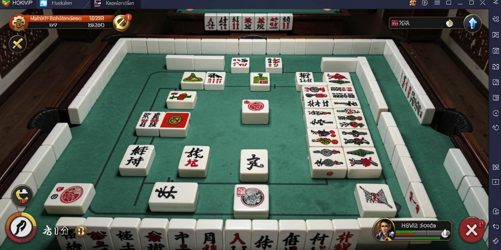 Screenshot HOKIVIP menampilkan gameplay Mahjong yang seru dan interaktif.