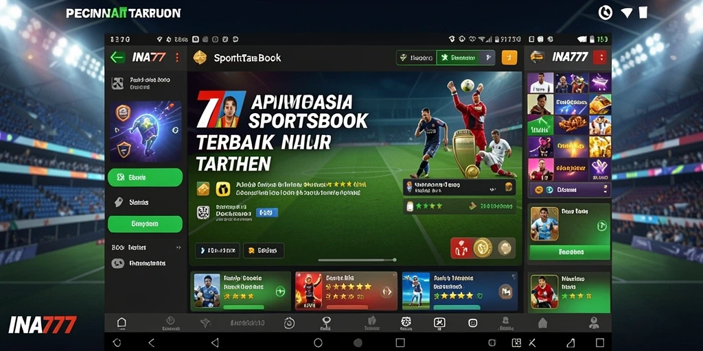 Tampilan gameplay seru dalam aplikasi Sportsbook INA777.