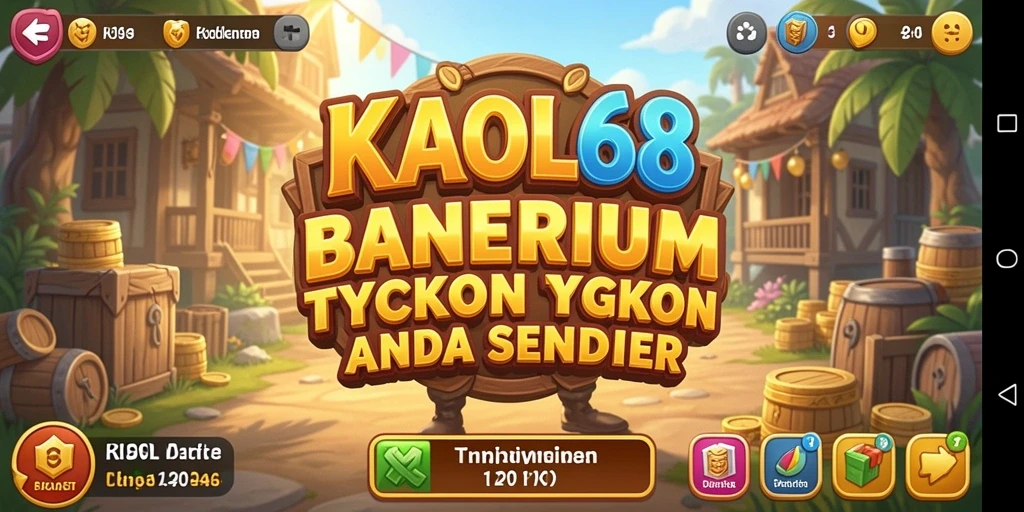 Screenshot gameplay KAOL68 menampilkan manajemen bisnis yang mendalam.