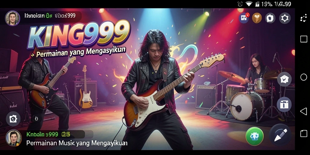 Screenshot KING999 menampilkan pengalaman gameplay musik yang seru.