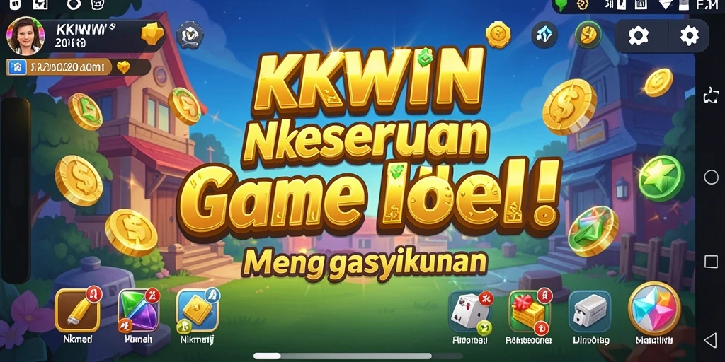 Tangkapan layar KKWIN menunjukkan gameplay yang memikat dan interaktif.