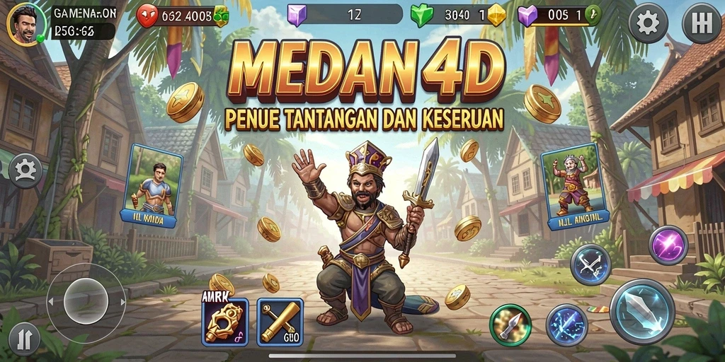 Tampilan gameplay <strong>MEDAN4D</strong> yang menarik dan penuh warna.