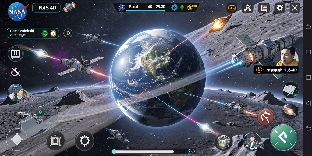 Tampilan gameplay <strong>NASA4D</strong> yang seru dan interaktif dalam permainan musik.