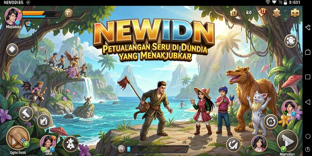 Gameplay menarik dari NEWIDN dengan pemandangan menakjubkan.