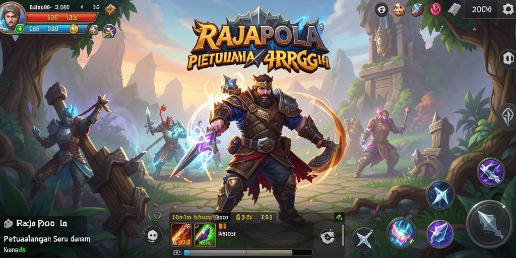 Gameplay seru RAJAPOLA dengan aksi pertempuran yang mendebarkan.