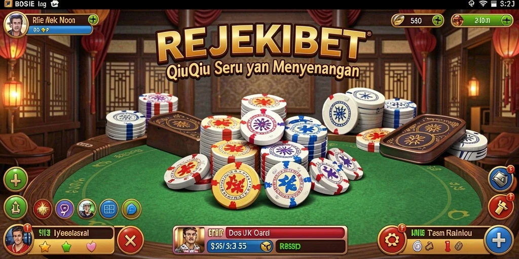 Tampilan gameplay QiuQiu yang seru dan interaktif di REJEKIBET.