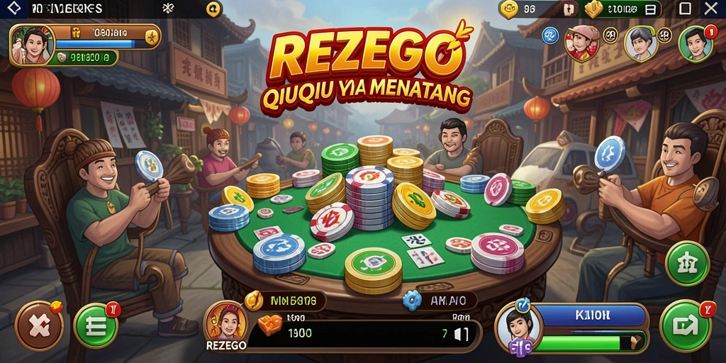 Tampilan gameplay seru QiuQiu di REZEGO.