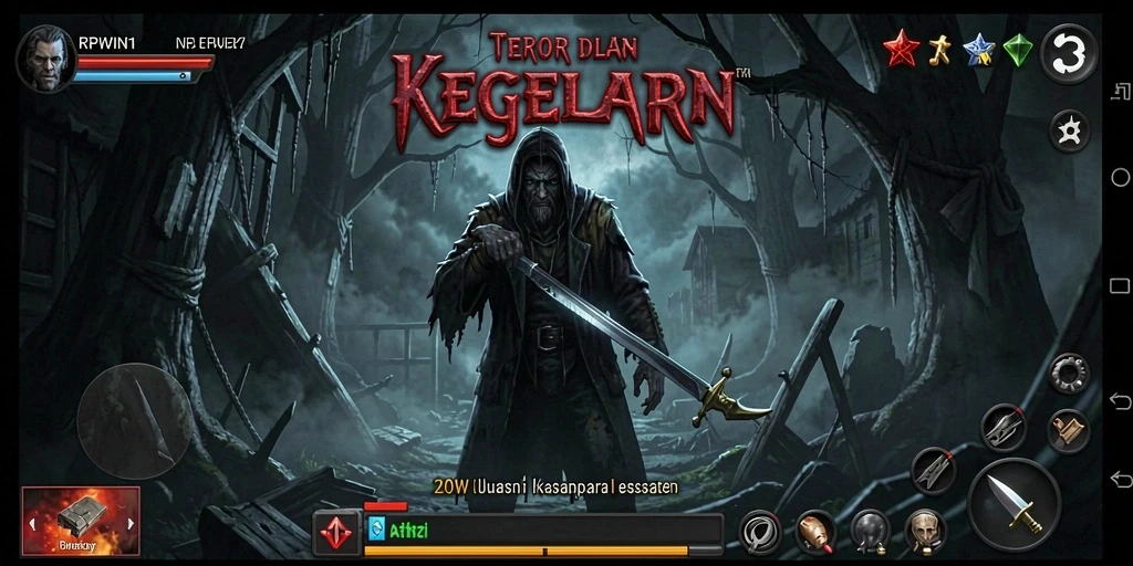Gameplay RPWIN1 yang menegangkan dan atmosfer Horror.