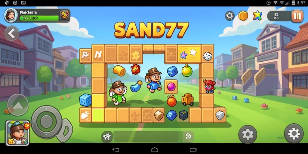 Gameplay menarik SAND77 yang penuh tantangan Puzzle.