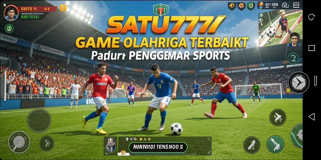 Tangkapan layar SATU77 menunjukkan aksi seru dalam gameplay olahraga.
