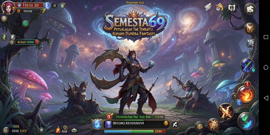Tampilan gameplay yang mendebarkan dalam SEMESTA69.