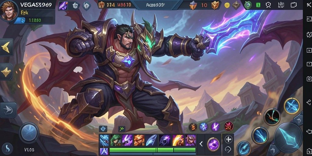 Tampilan seru gameplay VEGAS969 saat bertarung.