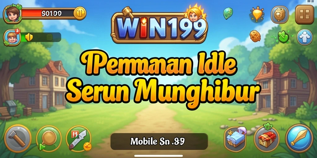 Tampilan gameplay Idle yang menarik dan sederhana dalam WIN199.