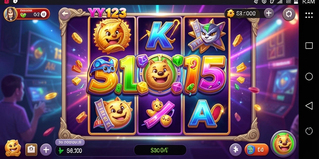 Tampilan gameplay Slot di YY123 yang menggembirakan.